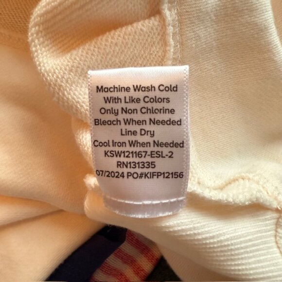 Evereve Baylor Corset Sweatshirt, Size M, Ivory/Off White - Picture 9 of 9